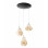 Sospensione Deva ambra LED 42W 1 luce Fabas