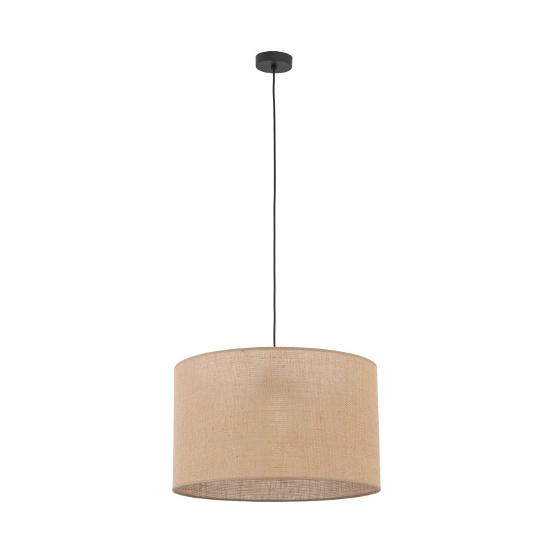 Lampadario Juta 3 luci nero E27 stile boho TK Lighting