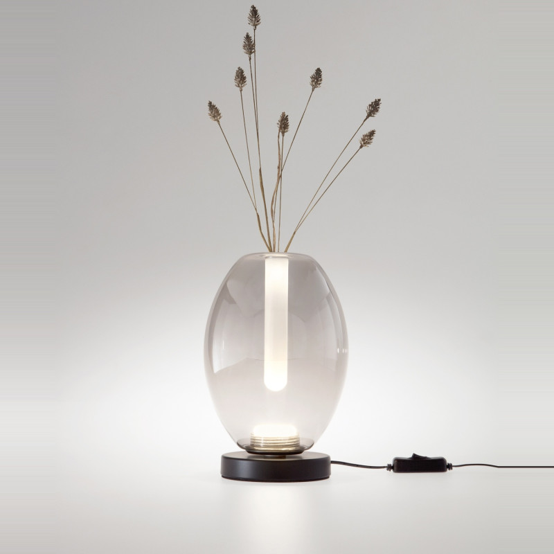Lampada da tavolo Tully LED integrato grigio Fabas