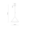 Lampadario sospensione Cono M Navy blu E27 TK Lighting