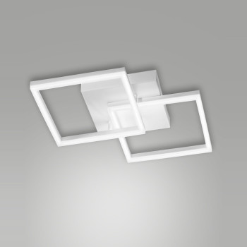Plafoniera Bard bianca Smart Luce LED Fabas