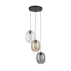 Lampadario Elio Mix 3 luci nero E27 TK Lighting