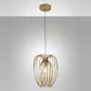 Sospensione Camp 1 luce E27 oro opaco Fabas