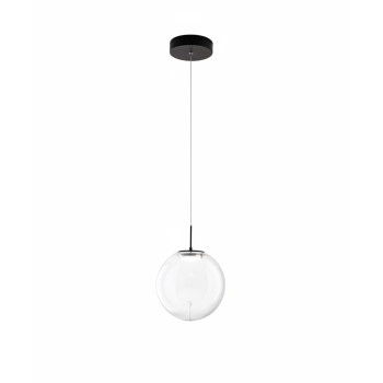 Lampadario Ariel 1 luce LED 14W trasparente Fabas