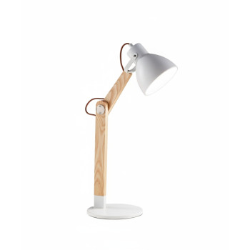 Lampada da tavolo Sveva bianca 1 luce Fabas