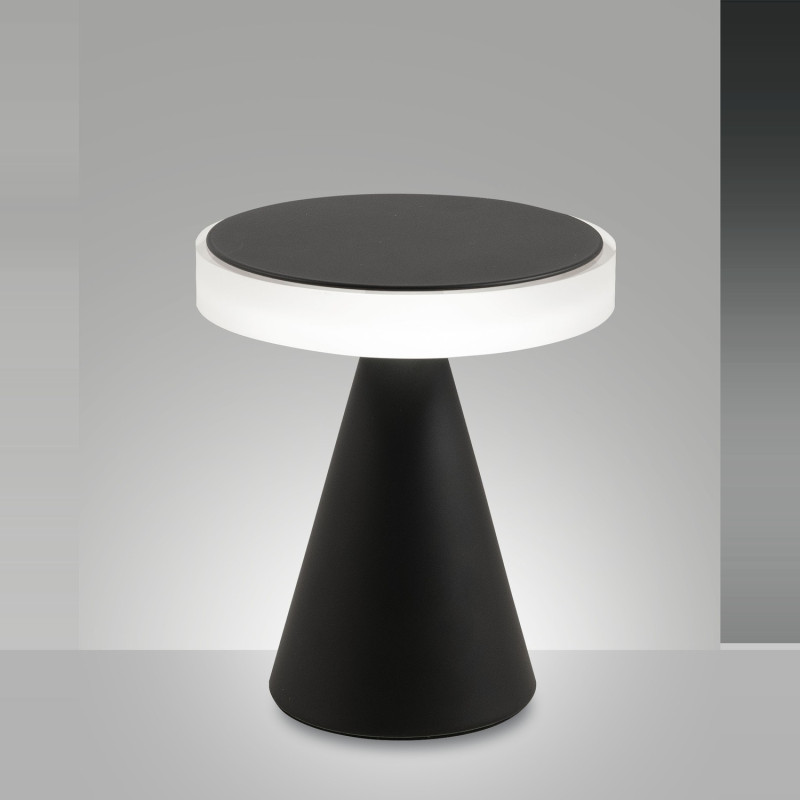 Lampada da tavolo LED Neutra nera 1 luce Fabas