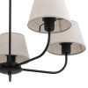 Lampadario Chicago Linen 5 luci nero E27 TK Lighting