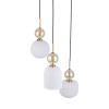 Lampadario Sophia 3 luci nero e oro E14 TK Lighting