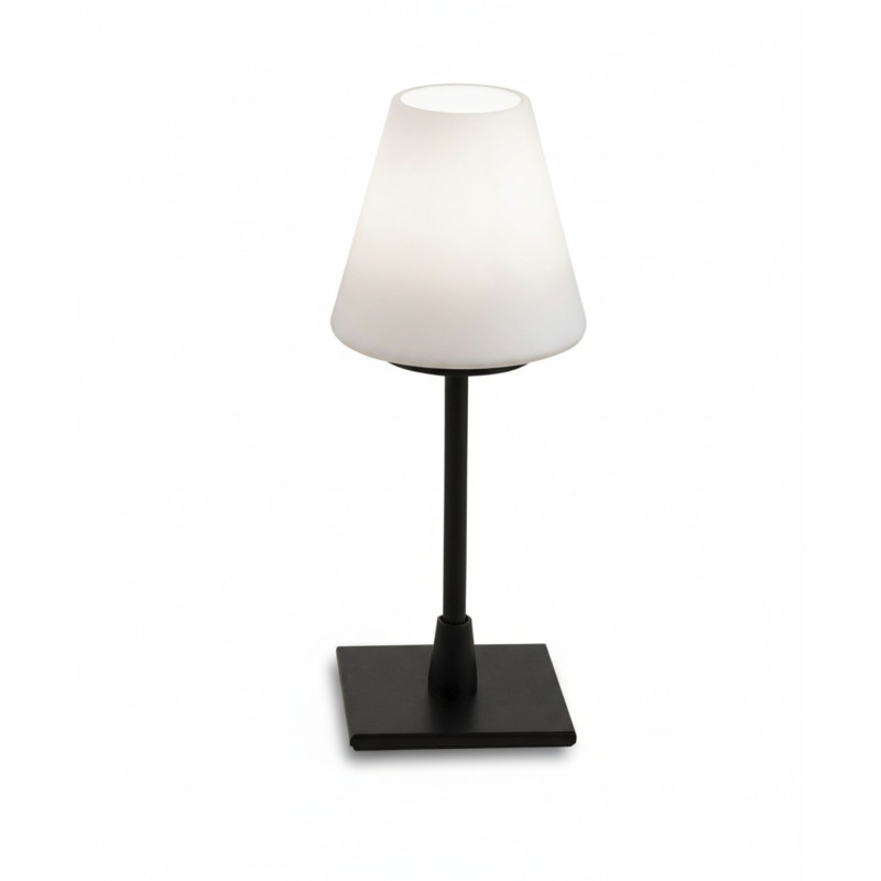 Lampada da tavolo Lucy nera 1 luce Fabas