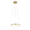 Lampadario Bacco 1 luce LED 38 W ottone satinato Fabas