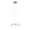 Lampadario Bacco 1 luce LED 38 W ottone satinato Fabas