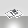 Applique Bard LED integrato grigio antracite 21W Fabas
