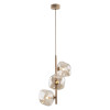 Lampadario Lava Sabia 3 luci G9 color sabbia TK Lighting