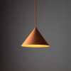 Lampadario Cono arancione 1 luce E27 TK Lighting