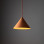 Lampadario Cono arancione 1 luce E27 TK Lighting