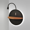 Applique Dual LED orientabile nera Fabas