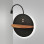 Applique Dual LED orientabile nera Fabas