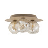 Plafoniera Lava Sabia 3 luci sabbia G9 TK Lighting