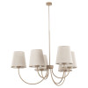 Lampadario Candi Sabia beige 6 luci E27 TK Lighting