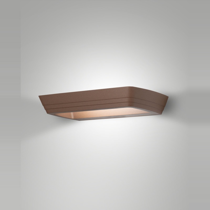 Applique da parete Mida corten LED 24W Fabas