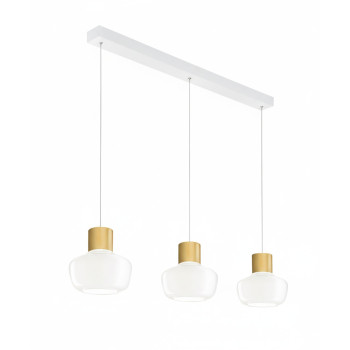 Lampada a sospensione Kino LED 36W bianca Fabas