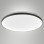 Plafoniera LED integrato 75 W Bacco nera Fabas