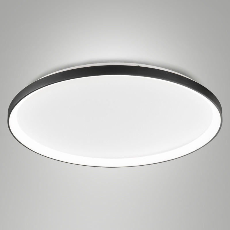 Plafoniera LED integrato 75 W Bacco nera Fabas