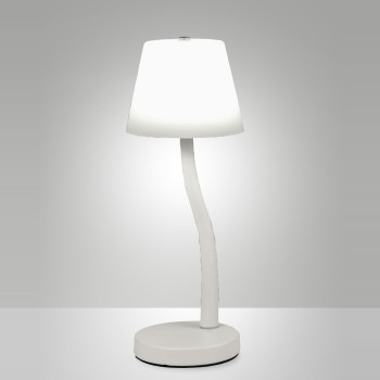Lampada da tavolo Ibla LED integrato bianca Fabas