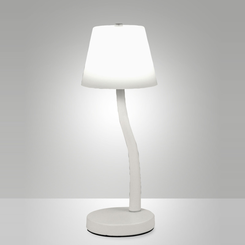 Lampada da tavolo Ibla LED integrato bianca Fabas