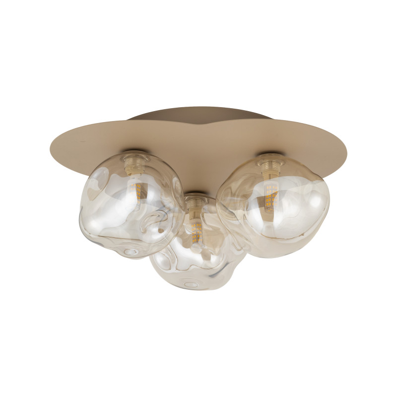Plafoniera Lava Sabia 3 luci sabbia G9 TK Lighting