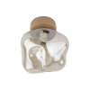 Applique Lava sabbia 1 luce in vetro cognac TK Lighting