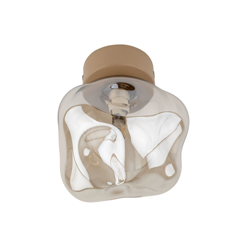 Applique Lava sabbia 1 luce in vetro cognac TK Lighting