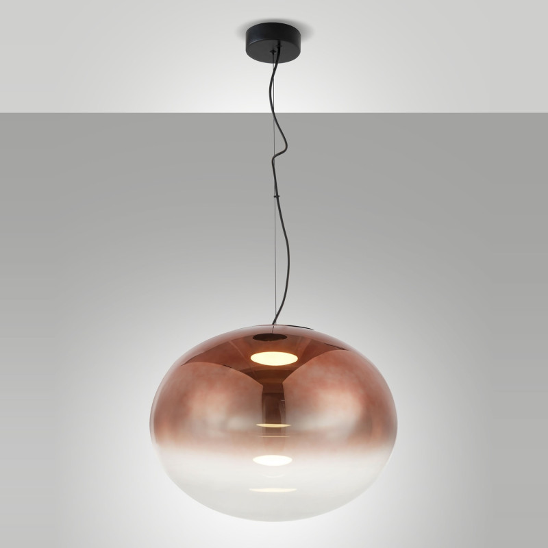 Lampadario Ovalia 1 luce ametista sfumato LED 23 W Fabas
