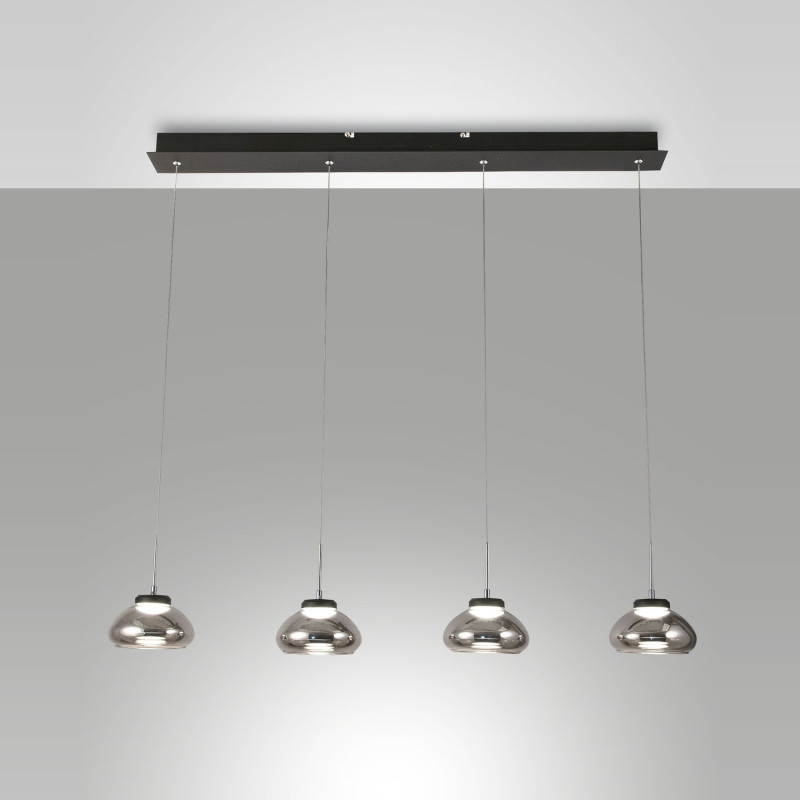 Lampadario Arabella Smart Luce 1 luce 32 W fumé Fabas