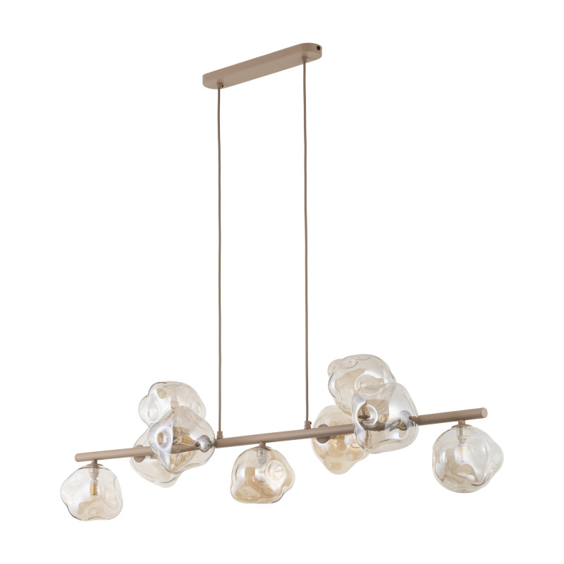 Lampadario Lava Sabia 9 luci G9 sabbia TK Lighting