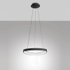 Lampadario a sospensione Quirk nero LED 38W Fabas