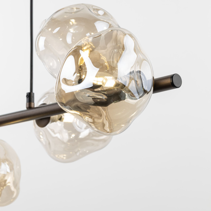 Lampadario Lava 7 luci marrone G9 TK Lighting