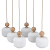 Lampadario Ballo 6 luci E14 sabbia TK Lighting
