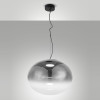Lampadario Ovalia LED grigio sfumato Fabas 1 luce
