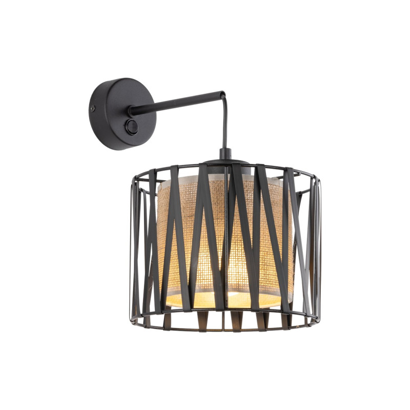Applique Harmony Nature 1 luce nera E27 TK Lighting