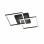 Plafoniera Bard nera 1 luce Smart Luce LED Fabas