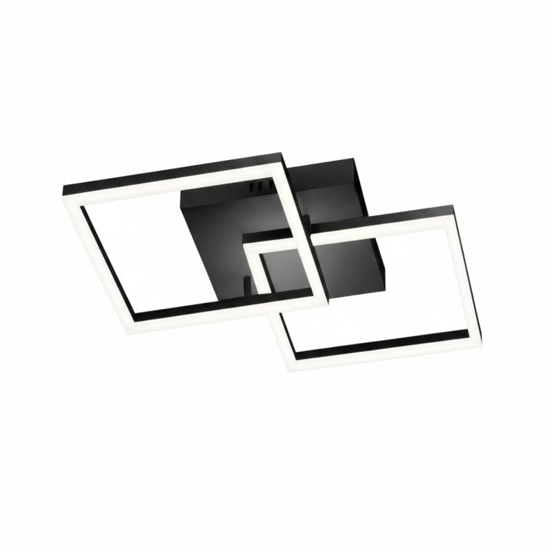 Plafoniera Bard nera 1 luce Smart Luce LED Fabas