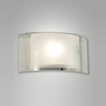 Applique Alide moderna trasparente E27 1 luce Fabas