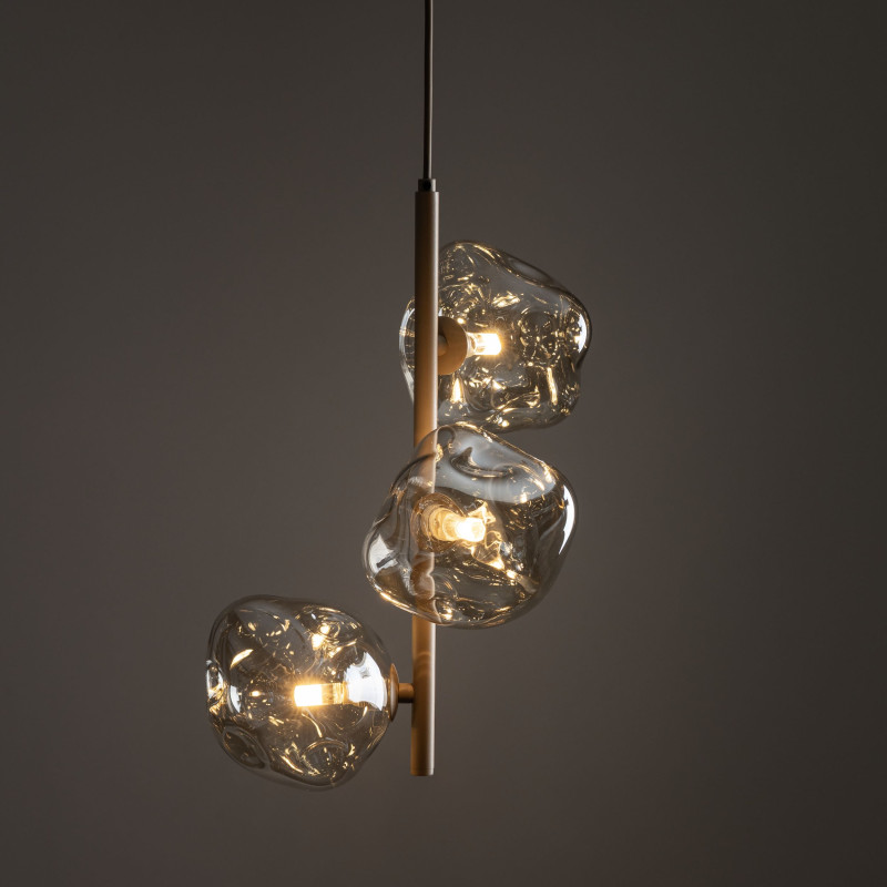 Lampadario Lava Sabia 3 luci G9 color sabbia TK Lighting