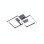 Applique Bard LED integrato grigio antracite 21W Fabas