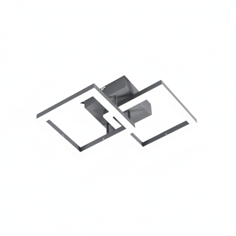 Applique Bard LED integrato grigio antracite 21W Fabas