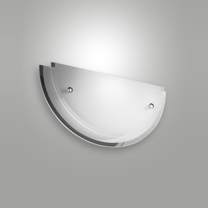 Applique moderna Hill bianca 1 luce E27 Fabas