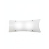 Applique moderna Milton bianca 2 luci E27 Fabas
