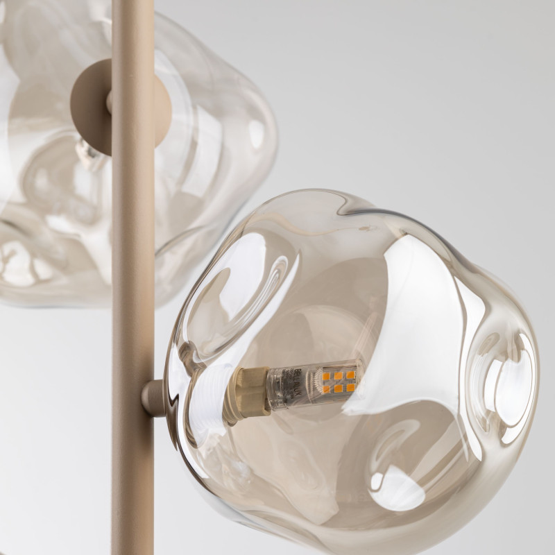 Lampadario Lava Sabia 3 luci G9 color sabbia TK Lighting