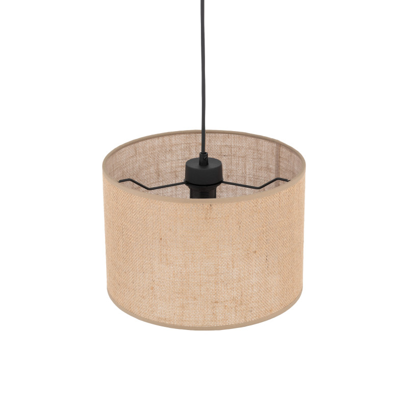 Lampadario Juta nero 1 luce E27 TK Lighting
